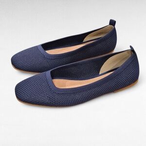 Lucky Brand Daneric Ballet Flats Navy Blue Size 8.5M